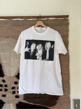 White Tee — Chris Farley, Tupac and Kurt Cobain Photo